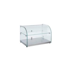 VITRINA EXHIBIDORA NEUTRA CRISTAL CURVO RTZ-45L